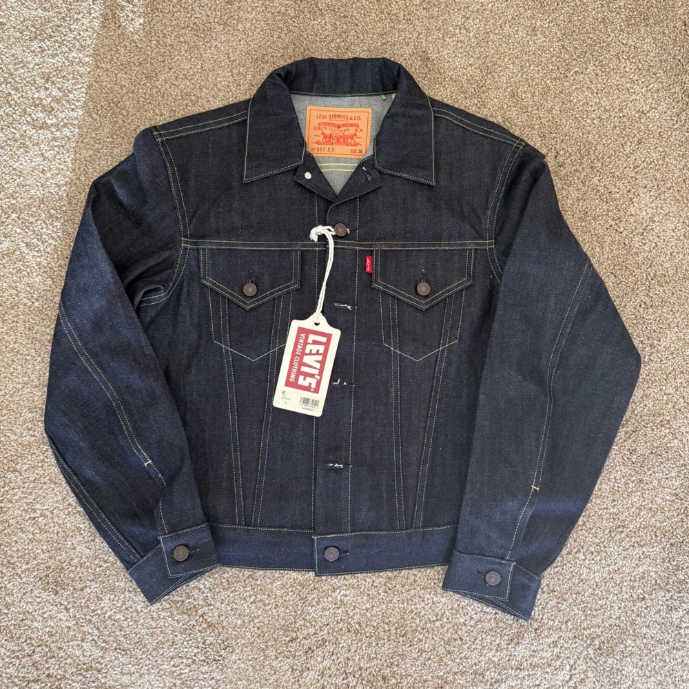 Levi's Trucker Jacket Men S Blue LVC 557 XX Made in Japan Denim Type III